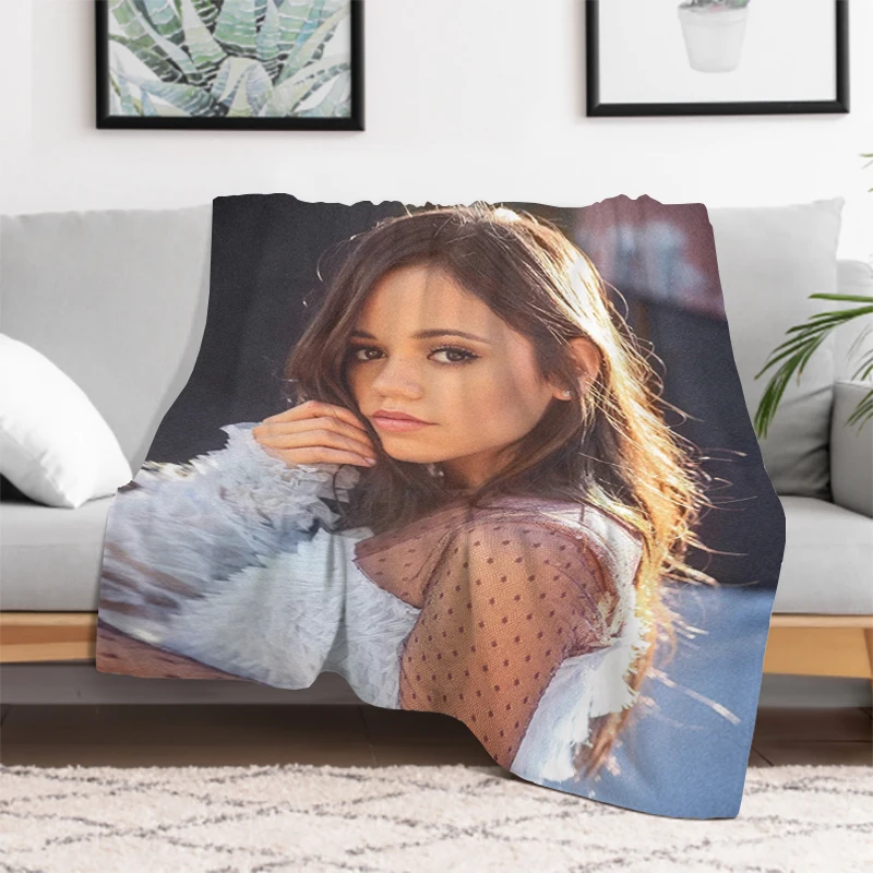 American Actress Jenna Ortega Bed Blankets and Bedspreads Furry Winter Blanket Bedspread the Knee Sofa Warm Baby & Throws Fleece