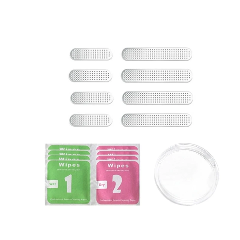 2024 New 8Pcs Universal Metal Phone Speaker Anti Dust Mesh Sticker for iphone 13 12 11Pro