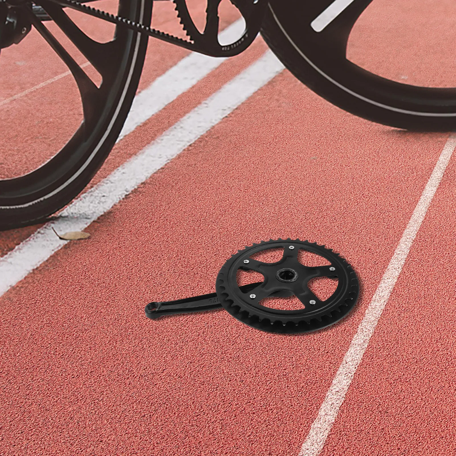 

1 Set Bicycle Crankset Square Taper Single Speed 32T Lightweight Bike Chainring Crank Arm Mountain Bike Single Chainring