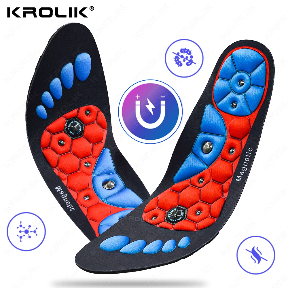 1 Pair Magnetic Therapy Foot Acupressure Insole Reflexology Pain Relief Massager Arch Support Shoes Soles Comfort Inserts