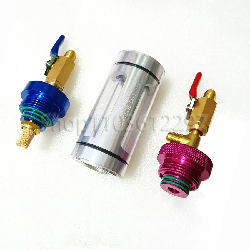 Auto Air Conditioner Refrigerant Filler Vacuum Type Water Tank Replacement Auto Repair Tool Assembly Parts