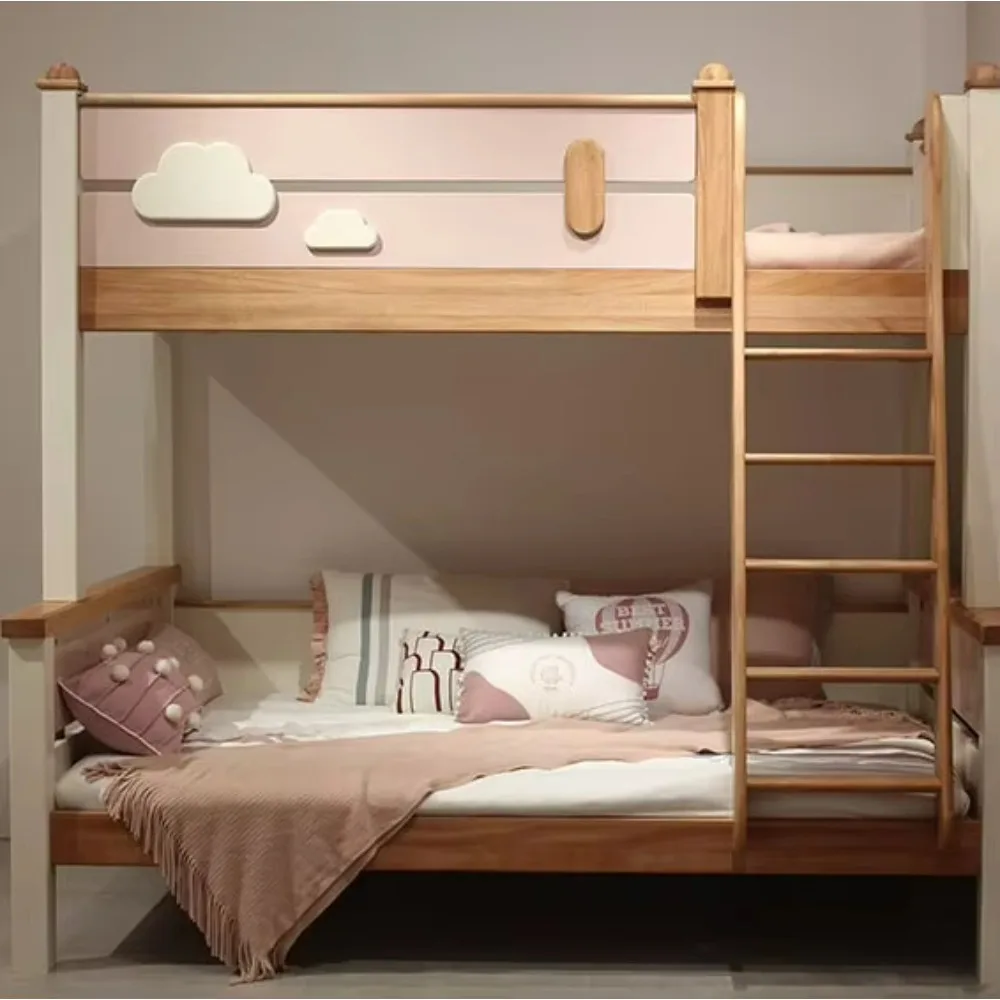 

Children Pink Princess Bed Wooden Storage Backrest Bedroom Children Bed Girl Princess Bunk Bed Kids Bedroom Furniture Set