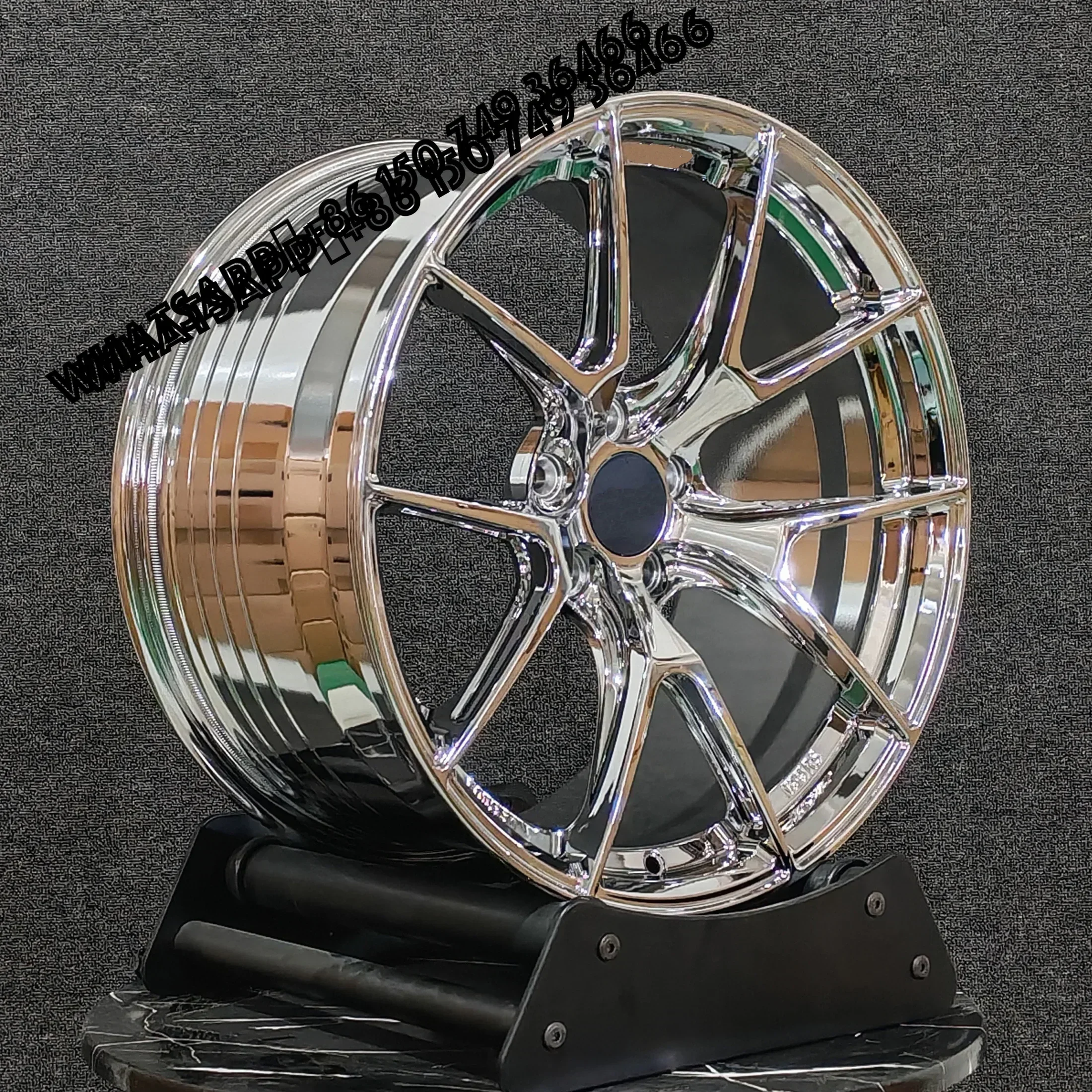 

6061-T6 New VS-5RS Chrome Polished Five Spoke Stylish Muscular 18-22 Inch Low Weight Forged Aluminum for Passenger Car Wheels De
