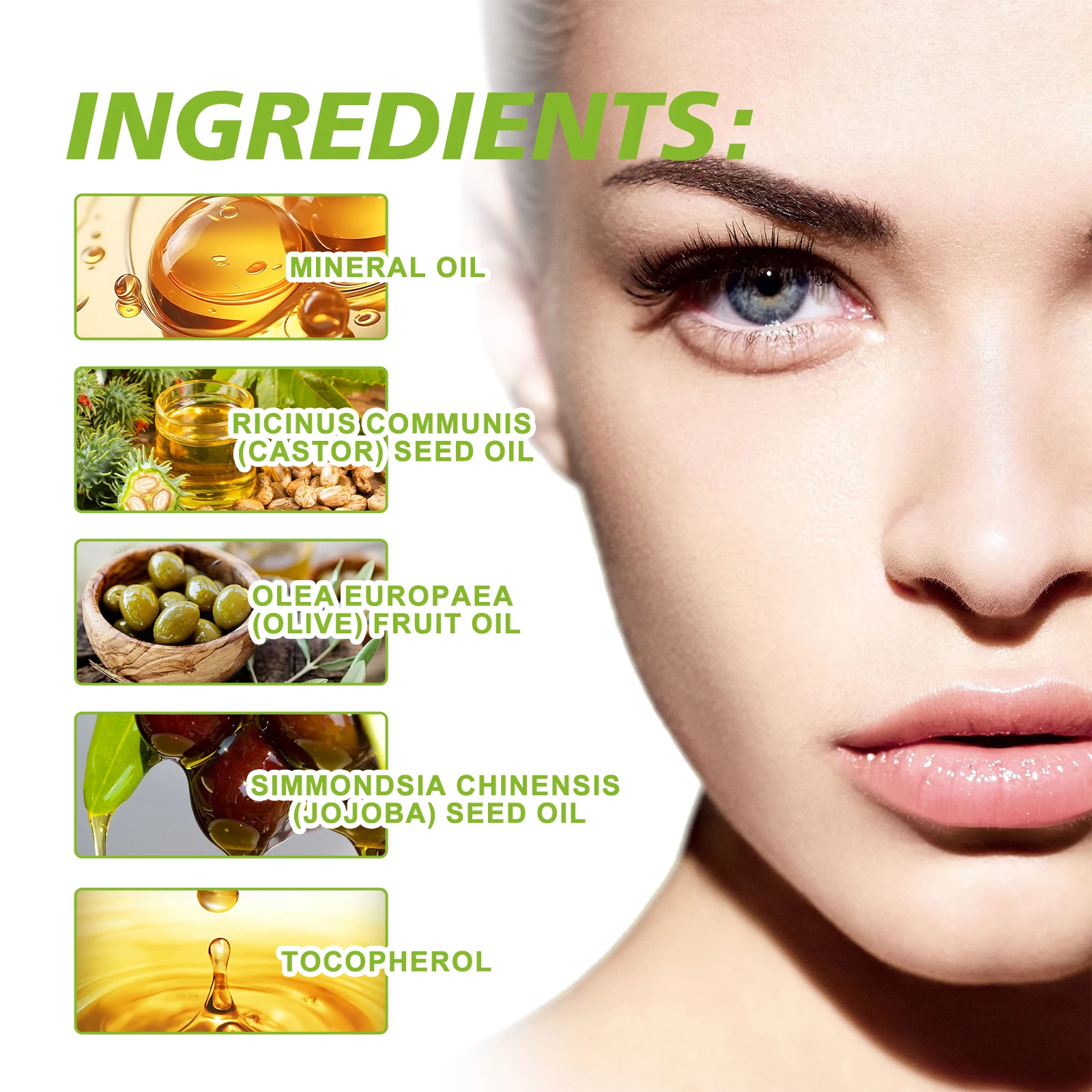 Siero per ciglia a crescita rapida Allunga Addensare Arricciatura naturale Ingrandimento Crescita delle ciglia Siero per la crescita delle ciglia naturali Bellezza Salute