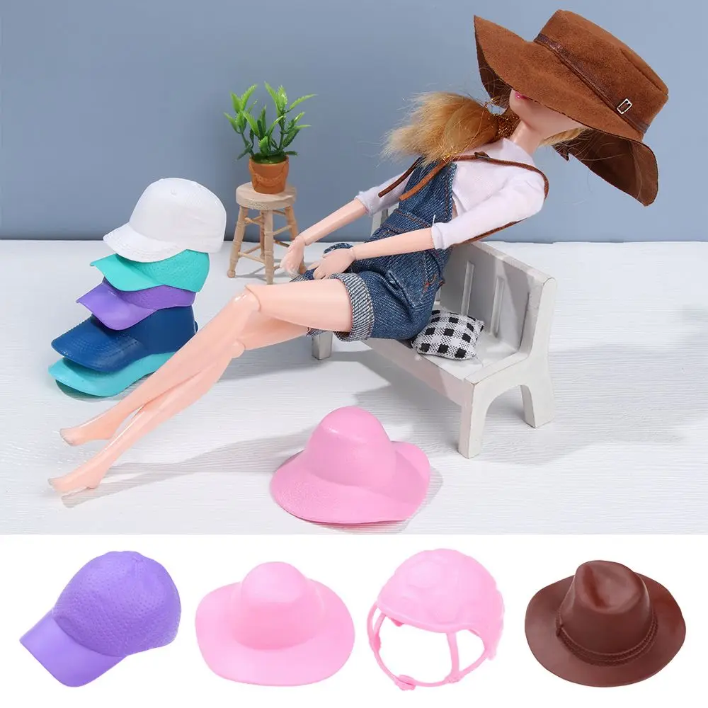 Casquettes de baseball pour enfants, chapeau beurre, casquettes d'équitation, chapeaux de cowboy Suny, accessoires de poupées, cadeau pour enfants, 30cm, 1/6