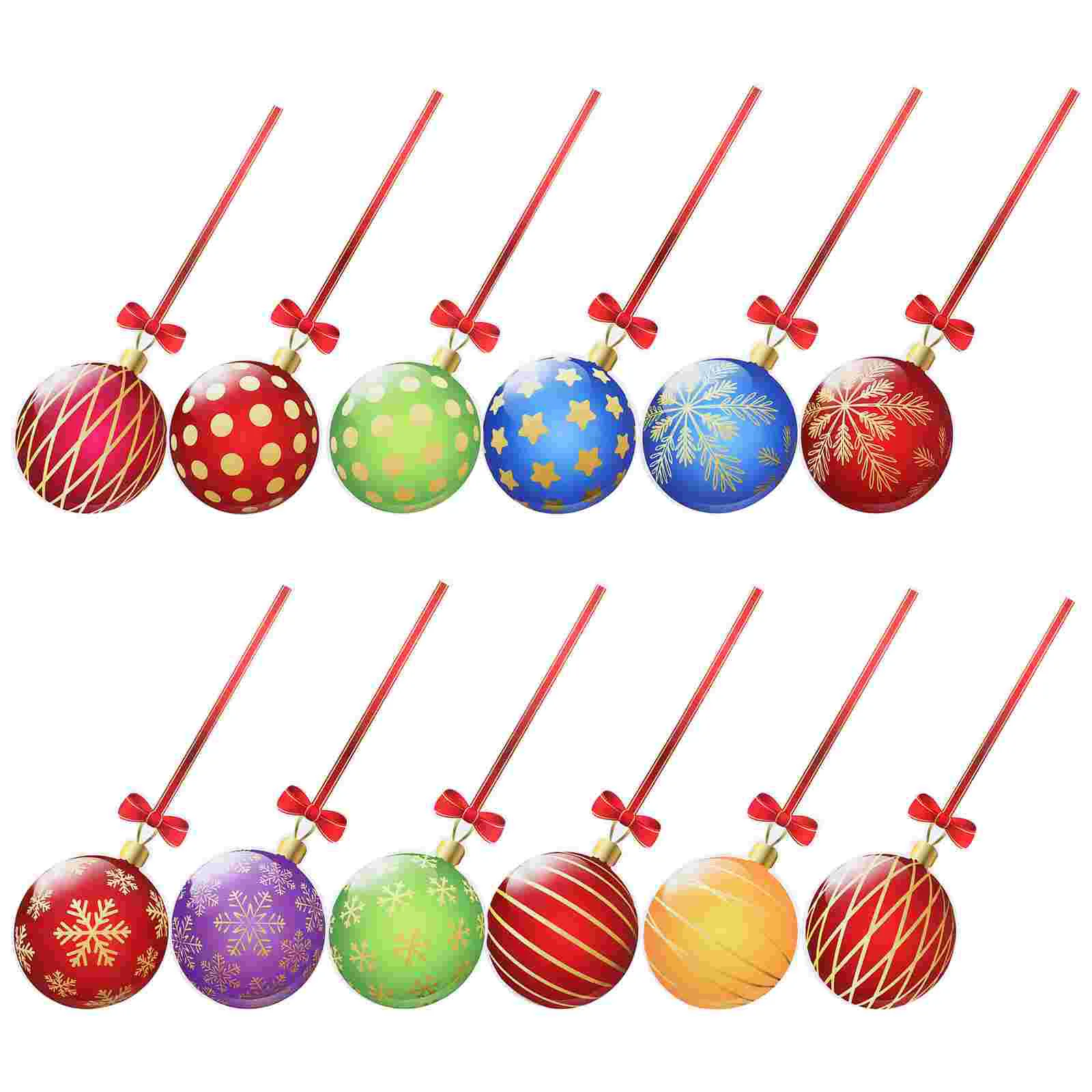12 Pcs Christmas Magnetic Garage Door Stickers Candy Combination Holiday Decoration Refrigerator Magnets Car