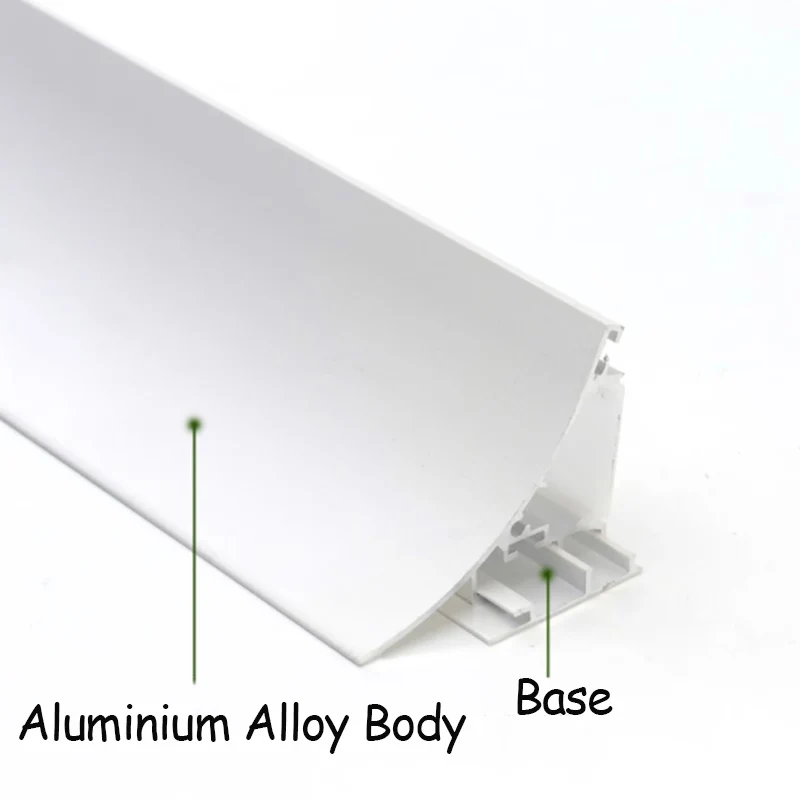 Aluminum LED Profile Invisible Waist Wall Washing Linear Lamp Upward Bar Strip Lighting No Ceiling Reflection Light Slot