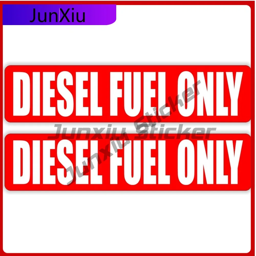 

A Pair Diesel Fuel Only Vinyl Stickers Labels Truck Gas Tank Door Vinyl Waterproof Decals Car Laptop Wall Window Bumper Sticker