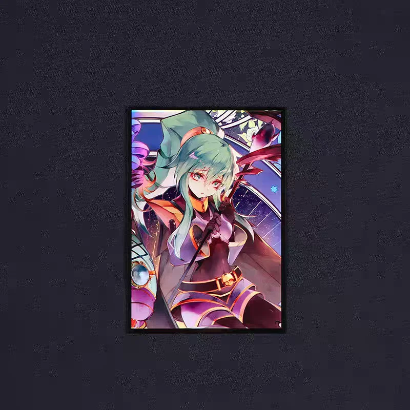 50 STKS 63x90mm Animatie Kaart Mouwen Trading Cards Protector Japanse Grootte OCG Trading Cards Laser Flash Shine Protector Case