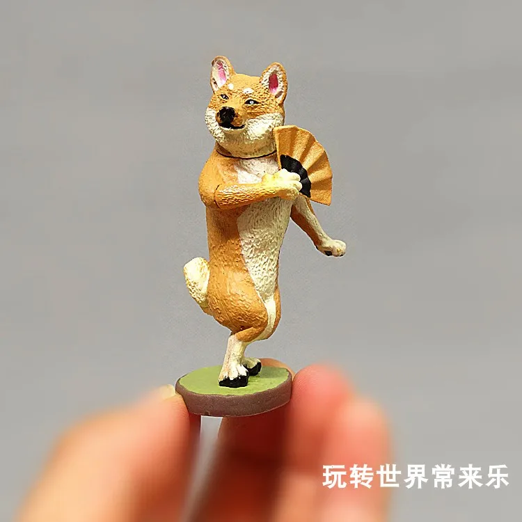 6個/セット ガシャポン ヨガ犬人形 面白いクリエイティブな動物犬ダンスマスターブラインドボックスおもちゃ デスクトップ装飾アニメ周辺グッズギフト