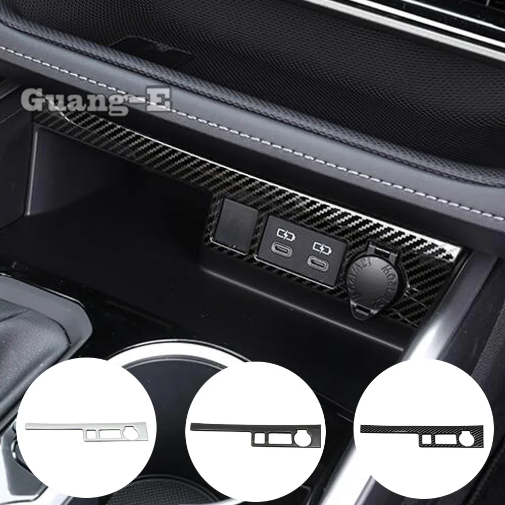 For Toyota Highlander Kluger 2020 2021 2022 Car Interior Cigarette Lighter Panel Central Control Power Socket Trim Accessories