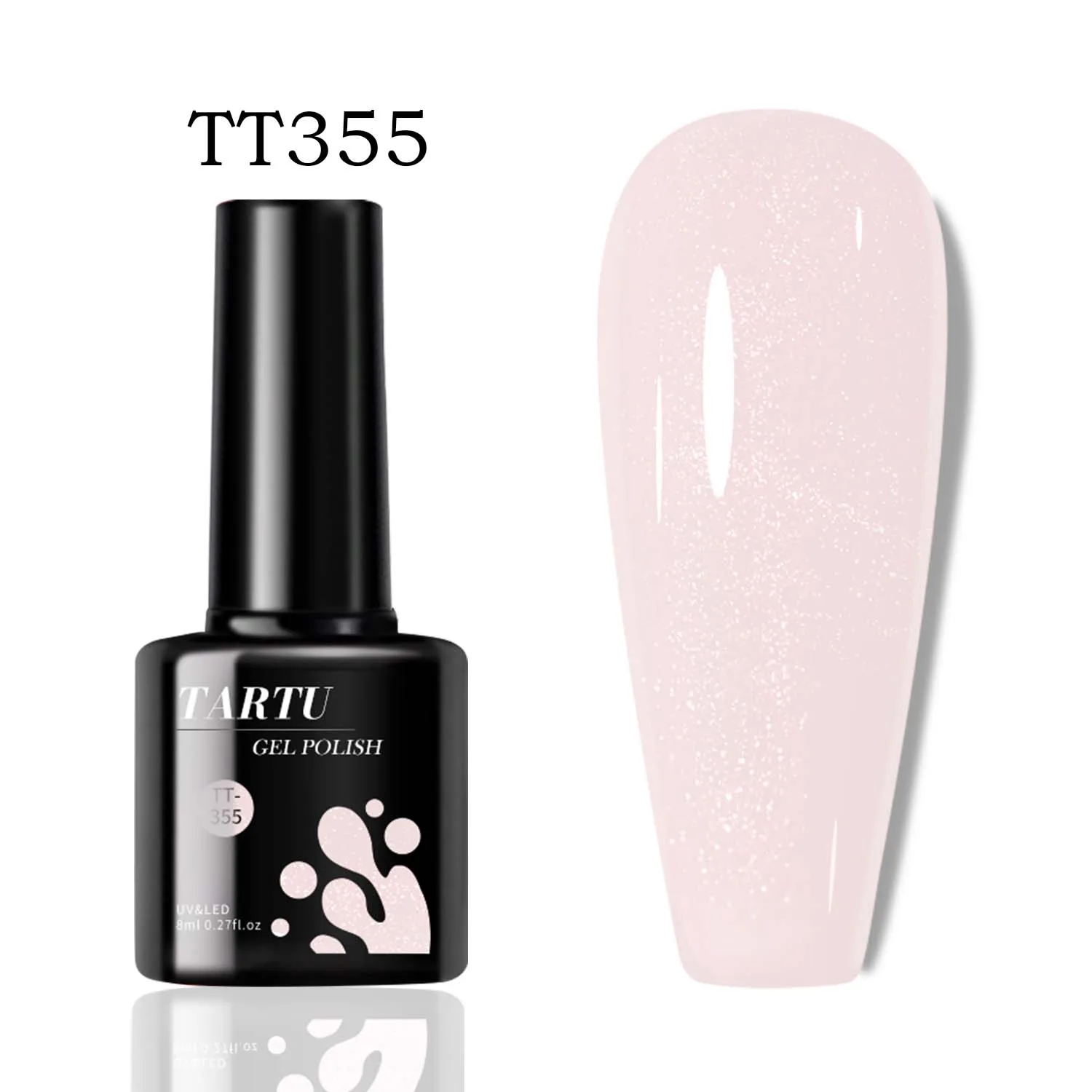 8 مللي الوردي بريق الترتر المجسم بريق هلام مسمار البولندية القابلة للإزالة LED/الأشعة فوق البنفسجية طويلة الأمد بريق الترتر المنزل مسمار الفن صالون