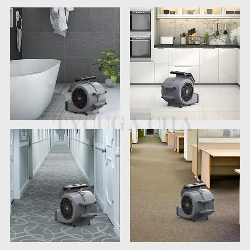 150W Blower Ground Blower Commercial High Power Air Dryer Blower House Floor Drying Carpet Car Hotels Dehumidifier 3 Speed