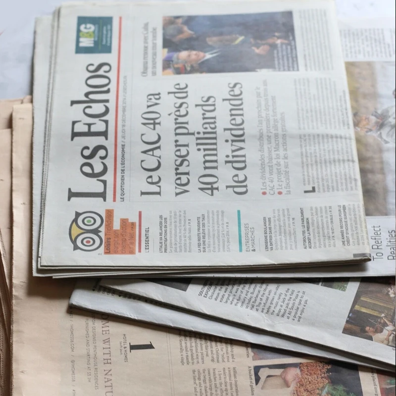 Vintage Depreciated English Newspaper Background Paper, Photo Photography Props, Home Decoration, Christmas Decor