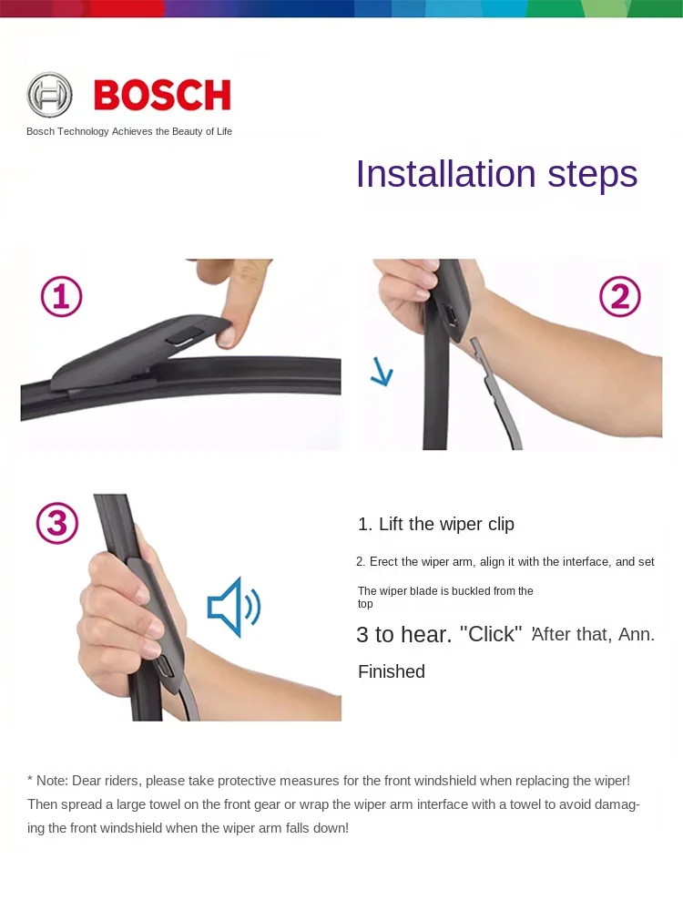 BOSCH AeroTwin Blades Various interfaces Replacement Wiper Blades Driver for Left-Hand Drive 14\