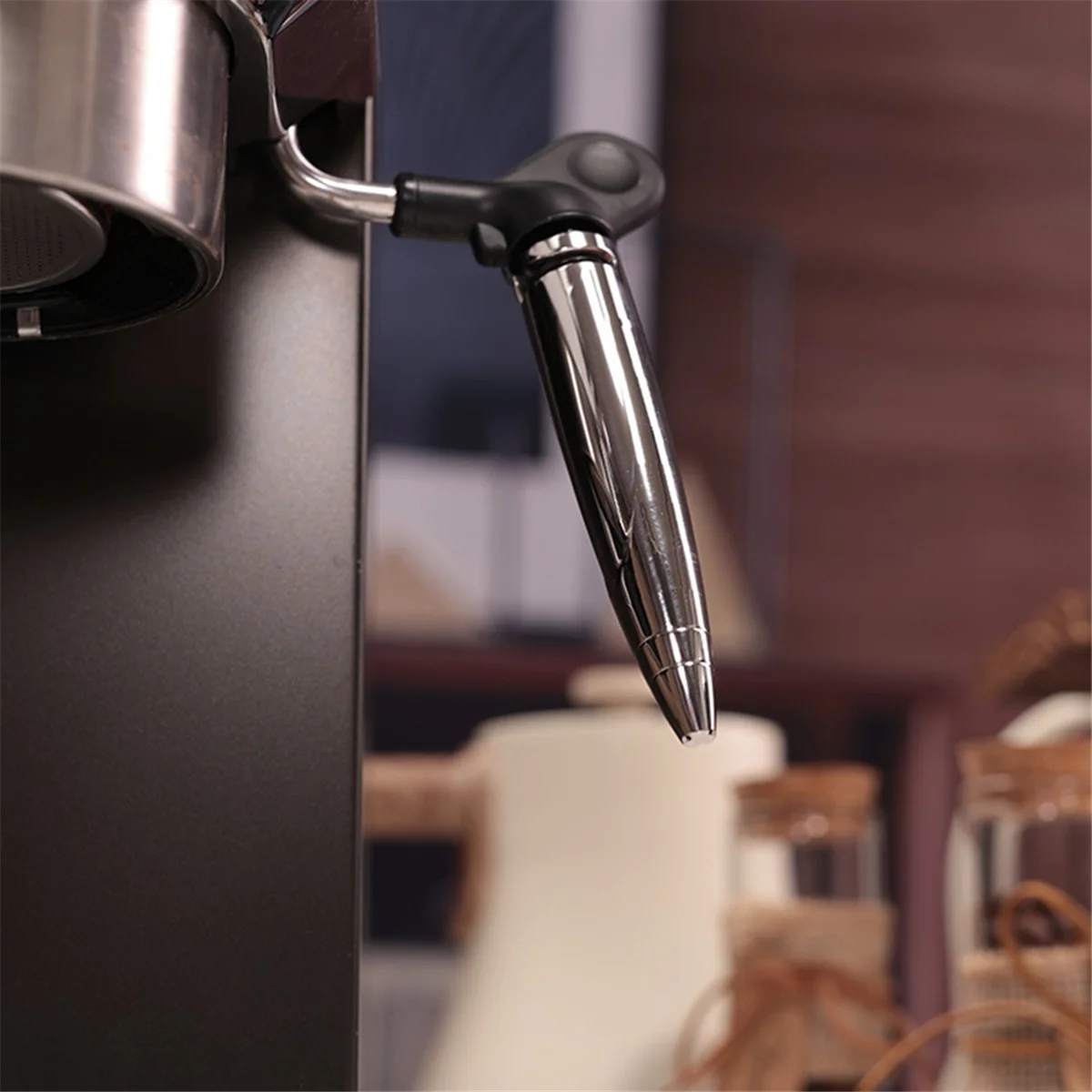 A58E-Steam Nozzle Coffee Machine Steam Nozzle Tip Milk Frother Foam Inner Tube for Delonghi Dedica EC680/EC685, Single Hole