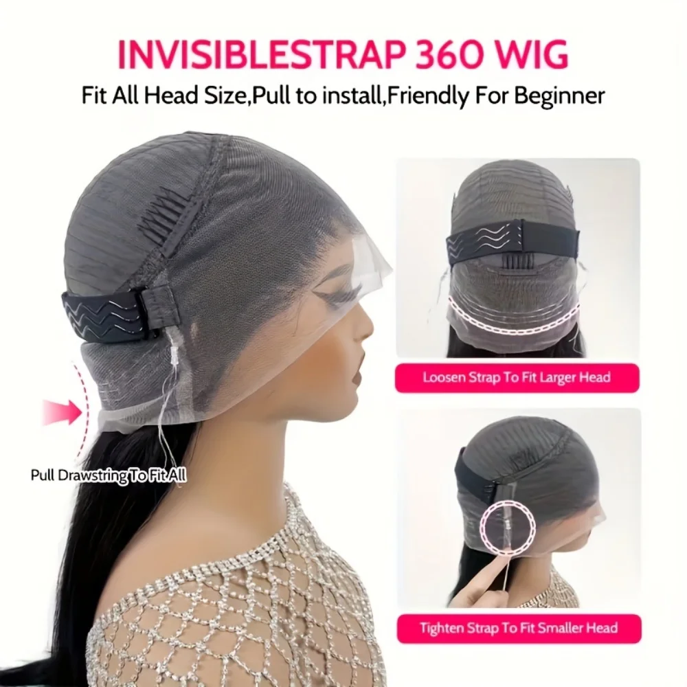 360 الدانتيل شعر مستعار أمامي موجة عميقة شعر الإنسان حزام غير مرئي 300% الكثافة قبل قطعها شعري مجعد موجة عميقة كامل الدانتيل الباروكات الأمامية