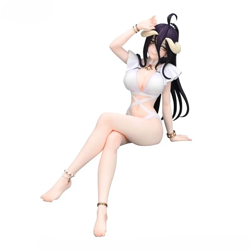 2024 OVERLORD FuRyu  Albedo swimwear Original genuine 16cm PVC Action Figure Anime Figure Model Toys Figure Collection Doll Gift