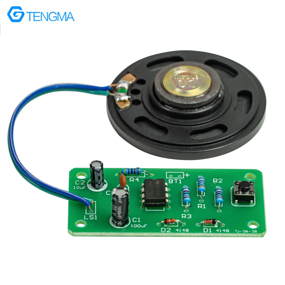 Variable Tone NE555 Dingdong Doorbell Circuit Board Making DIY Kit Electrical and Electronic Products Assembly and Soldering