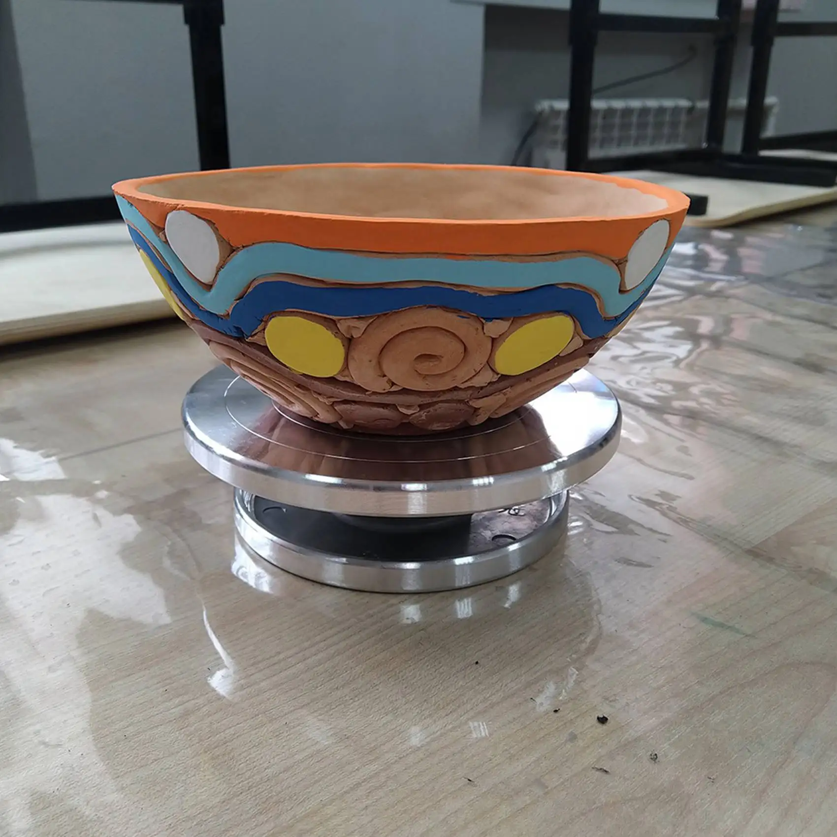 

SYW-3Pcs 12/15 см Двусторонняя вращающаяся платформа из алюминиевого сплава для гончарного круга, инструменты для скульптуры из глины