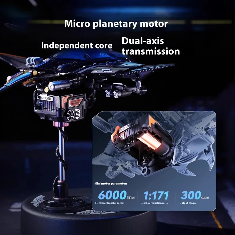 Mechanical Devil Fish Model Toy Metal Assembly Kit 3D Handmade Puzzle For Boys Educational Building Construction Plaything