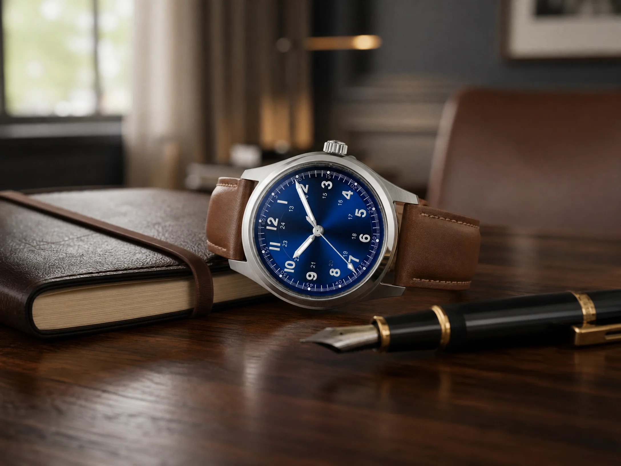 36mm/39mm CORGEUT  Watch Case Solid 316L Stainless Steel NH35 Movement Sapphire Glass Retro Military Style Men's Watch