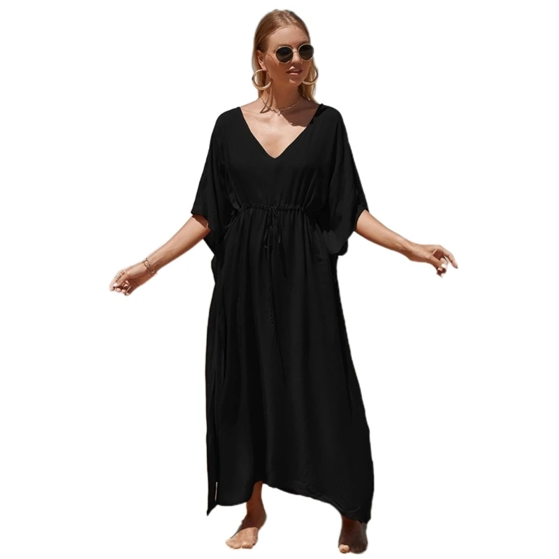 

Женское пляжное платье Полная длина Пляжное платье Свободное повседневное платье