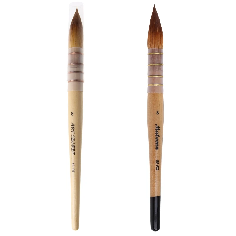 Penna per calligrafia con pennello per capelli in nylon, fissa per pittura ad acquerello