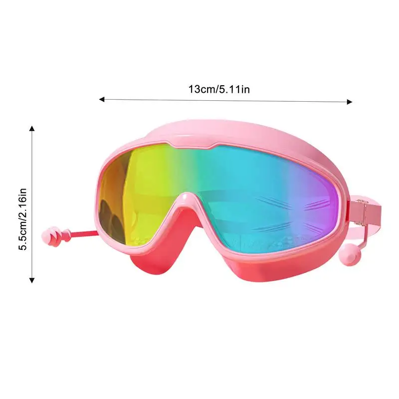 Gafas de natación antivaho, gafas de natación ajustables con vista amplia, gafas de piscina HD, gafas de natación antivaho para adultos y jóvenes