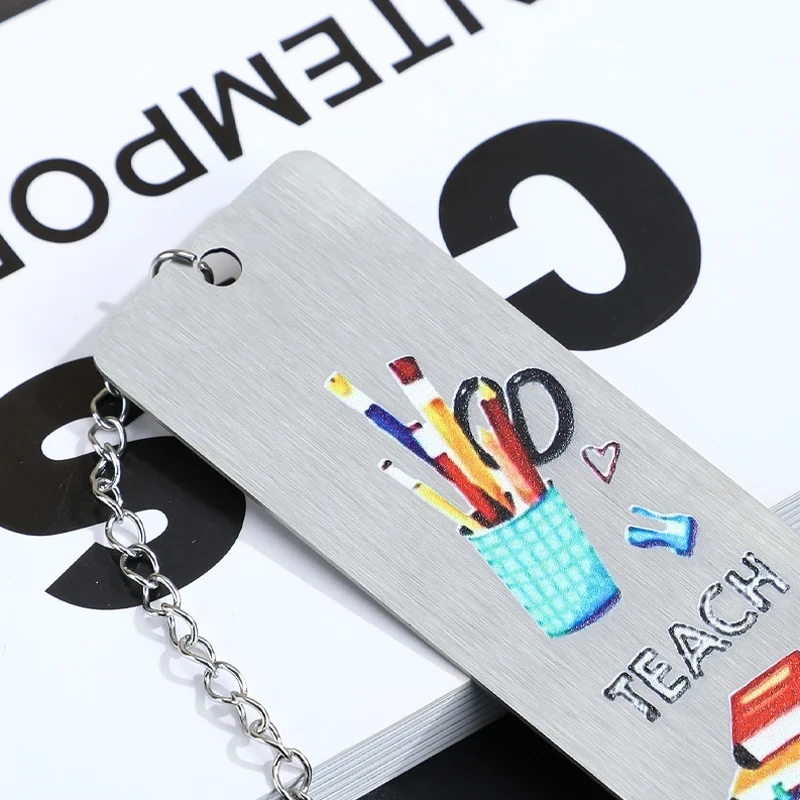 Stainless Steel Bookmark Lightweight Reading Accessories Teacher Gifts Metal Bookmarks For Reading Supplies Literature Lovers