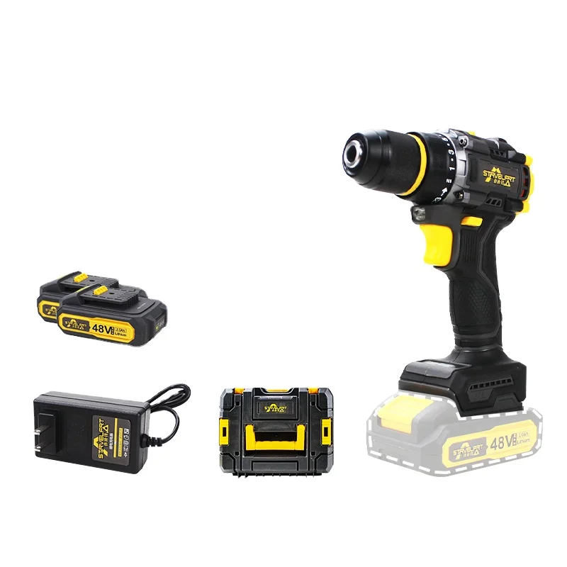 

Multifunctional Hardware Tools Impact Electric Hand Drill Combination Toolbox Portable High Power Pistol Drill Cordless Drill