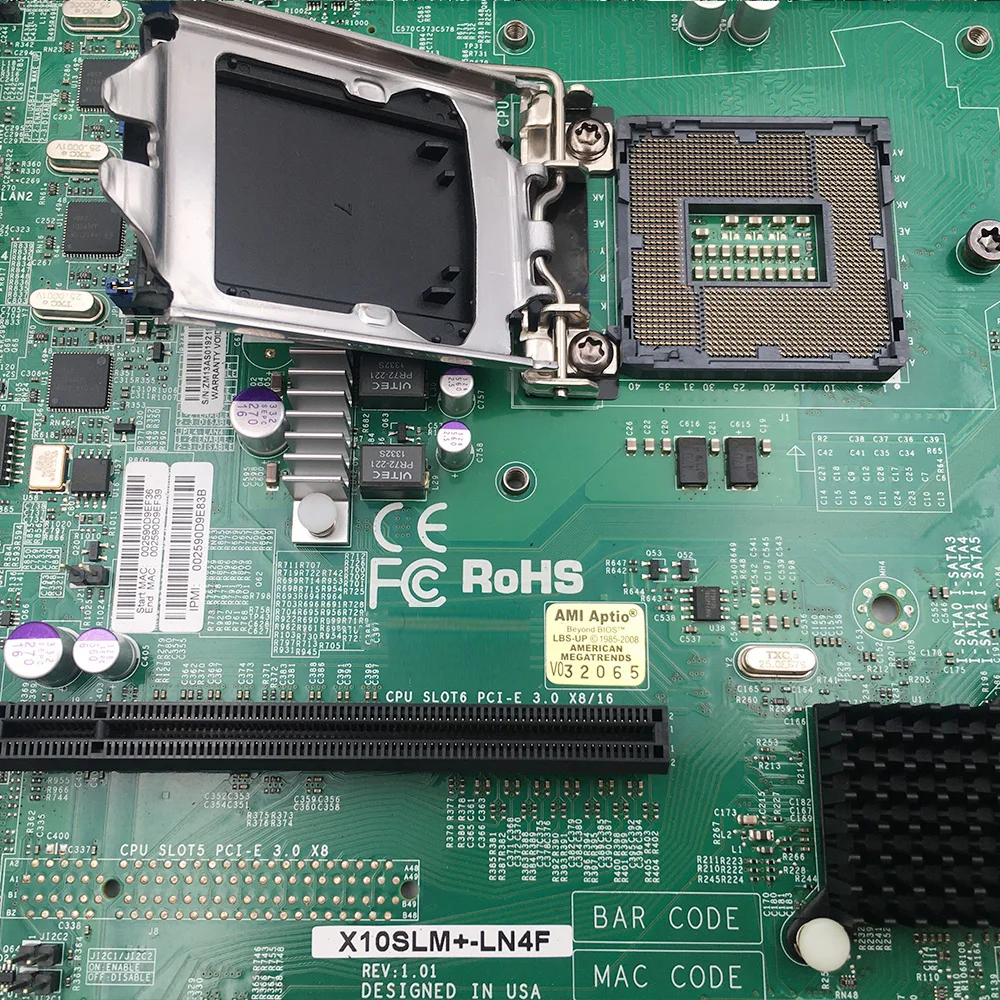 Fully Tested X10SLM+-LN4F Server Motherboard E3-1230V3 1150