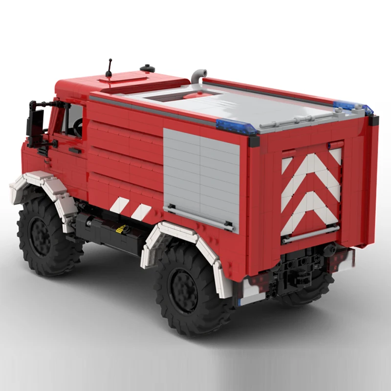 Véhicules de sauvetage urbain, modèle MOC, briques de construction U5023, camion de pompier, technologie modulaire, cadeaux de vacances pour enfants, jouets à assembler, costume