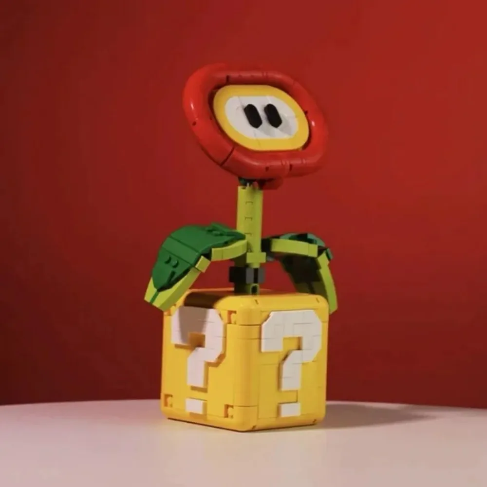 

NEW MOC Piranha Plant Model Fit Flame Flower Assembled Building Block Brick Children Educational Toys Christmas Gifts