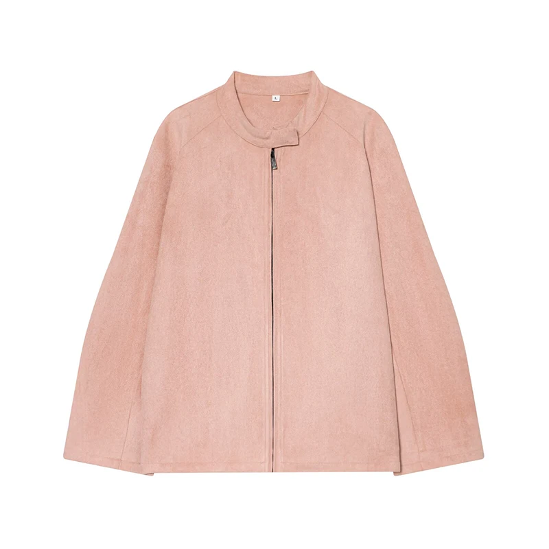 المرأة سترة أنيقة تحمل شعار لعبة البيسبول 2025 خريف شتاء جديد بلون طويل الأكمام سستة التلبيب سترة قصيرة المرأة هايت الشارع الترفيه معطف #6