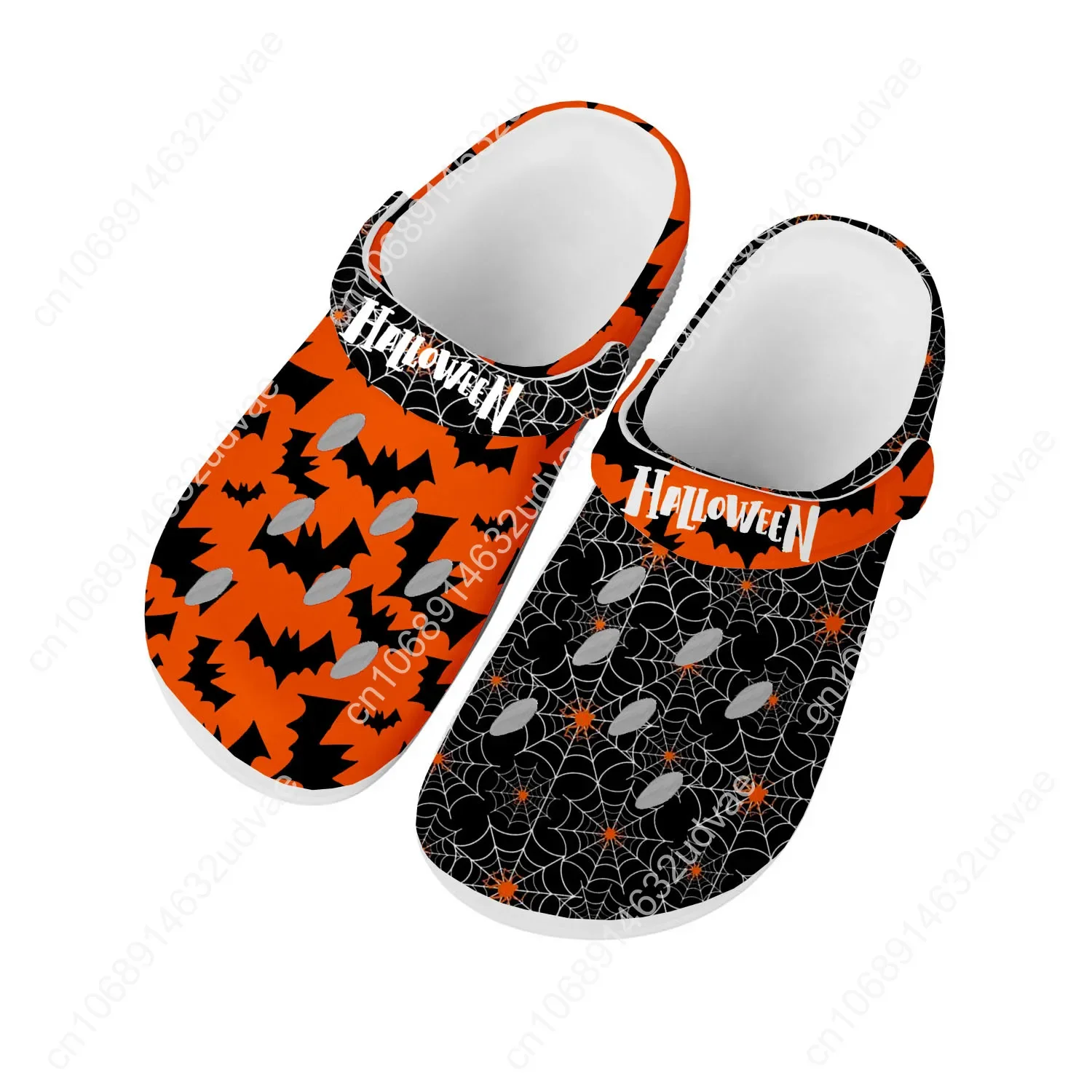 Sandales d'halloween pour hommes, femmes et adolescents, chaussures d'eau à la mode, de haute qualité, respirantes, confortables, pantoufles de plage personnalisées