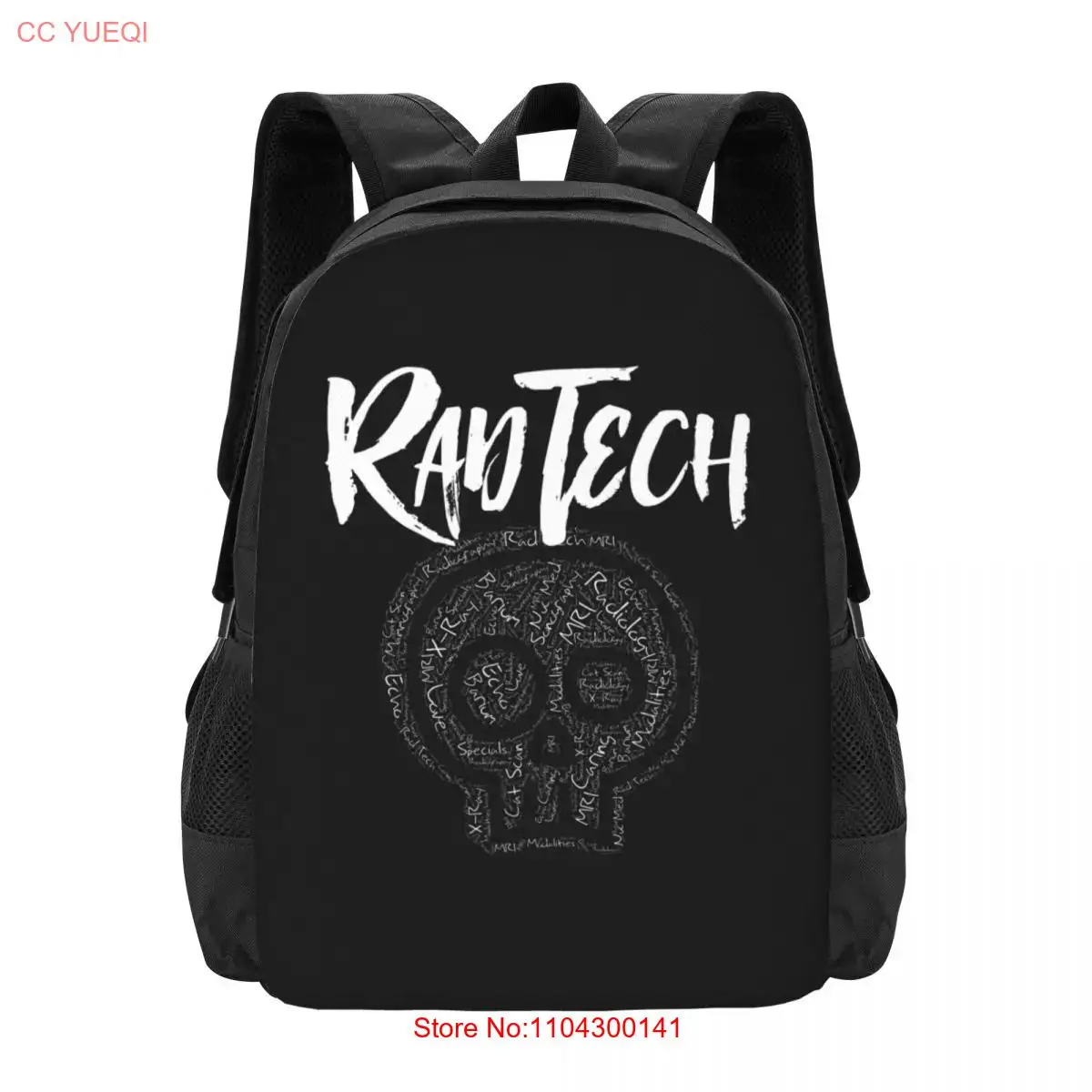 Radiology Tech Terms in Skull Rad Tech  Collaboration Backpack Large Capacity Cute Foldable  Clothes Backpacks