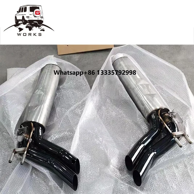 

Stainless Steel Exhaust Tips Muffler Tip Tip Exhaust Auto End Pipe for G Class W464 W463A 2020 Year G63 G500 Ko Style End Pipe