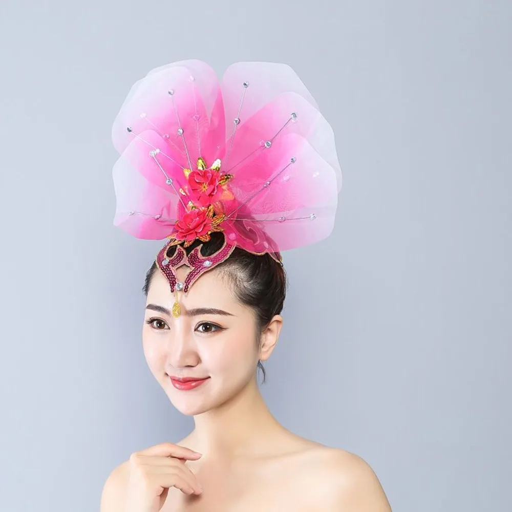 멀티 스타일 댄스 헤어피스 - 양코 & 클래식 퍼포먼스 액세서리 모던/스퀘어 댄스 볼룸 주얼리용 꽃