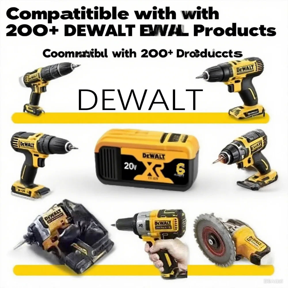 

Original DeWalt 20V 6.0Ah Battery - High Capacity Power Source for DeWalt 20V Max Tools