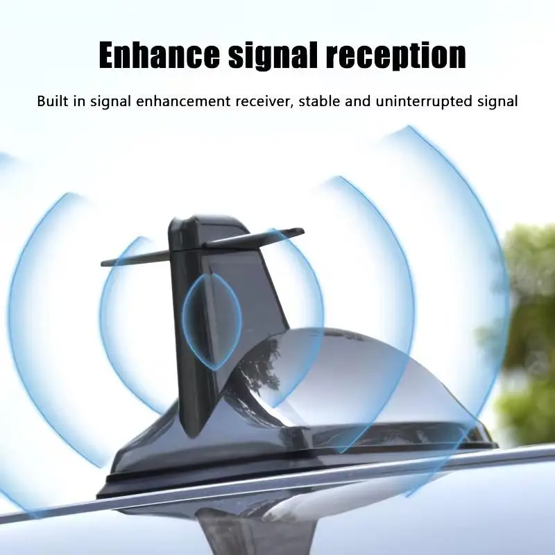 New！Universal Car Antennas Shark Fin Antenna Auto Radio Signal Aerials Roof Antennas For Universal Car Model Car Styling