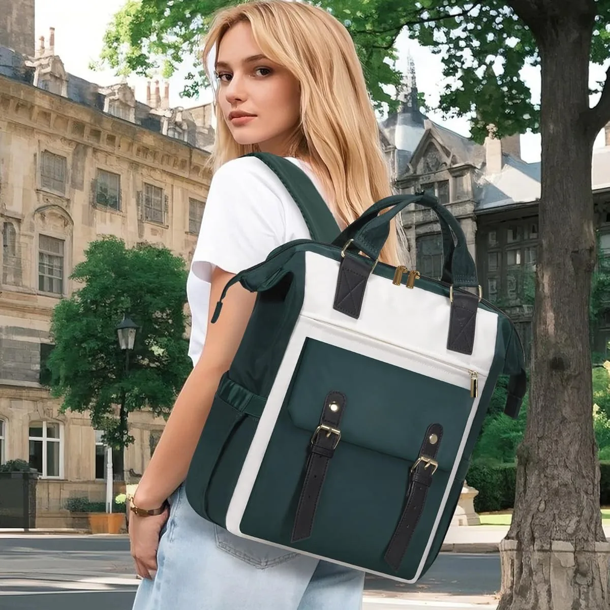 

Женский рюкзак большой вместимости в студенческом стиле, износостойкая ткань Оксфорд, большой вместительный цветной рюкзак для мамы