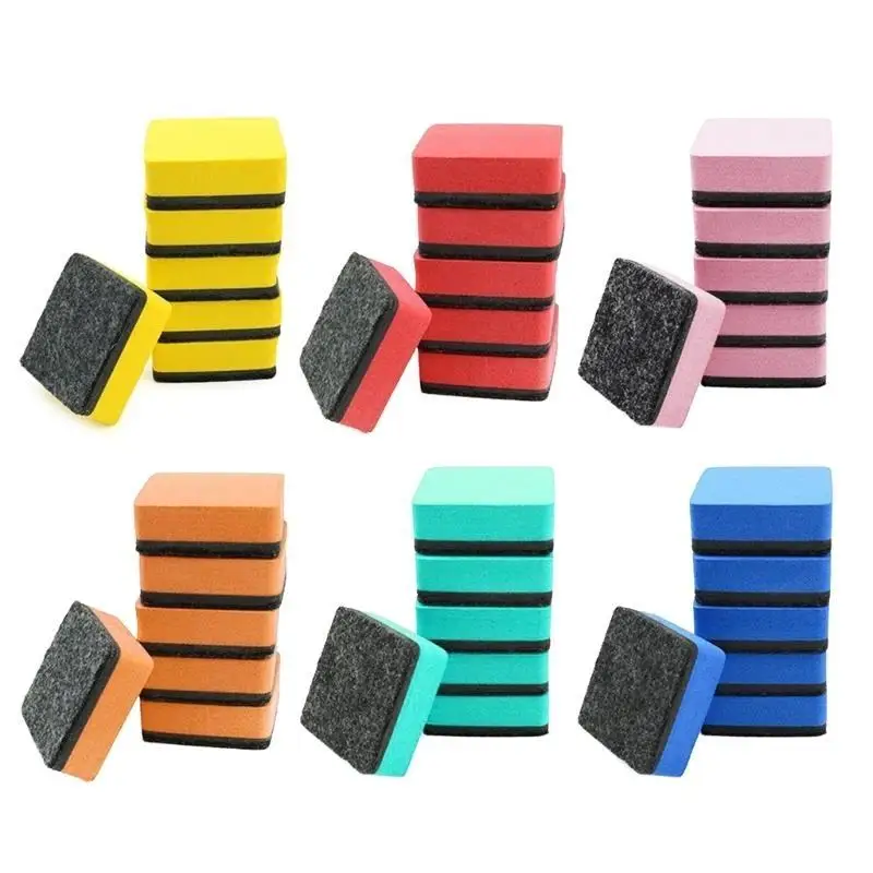 R53C 24 Pack EVA Whiteboard Erasers & Durable Chalkboard Cleansers