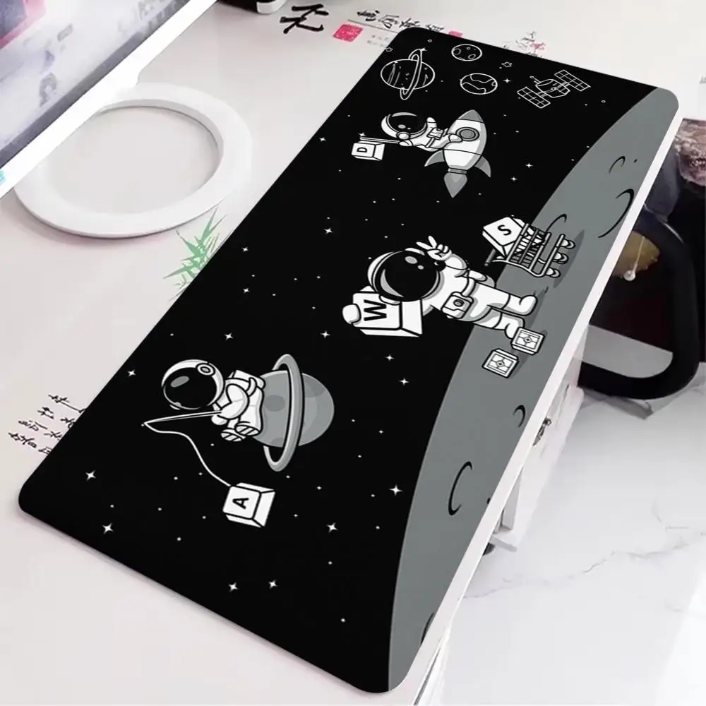 Space Mouse Pad Mouse Pad Komputer Besar Kantor Permainan Meja Tikar Karet Anti-slip Gaming Keyboard Mousepad Alas Meja Panjang