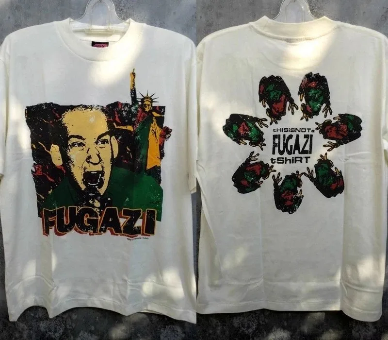 Remake 90’s Fugazi 'This Is Not A Fugazi Tshirt' T-Shirt 2 side Unisex Men Women