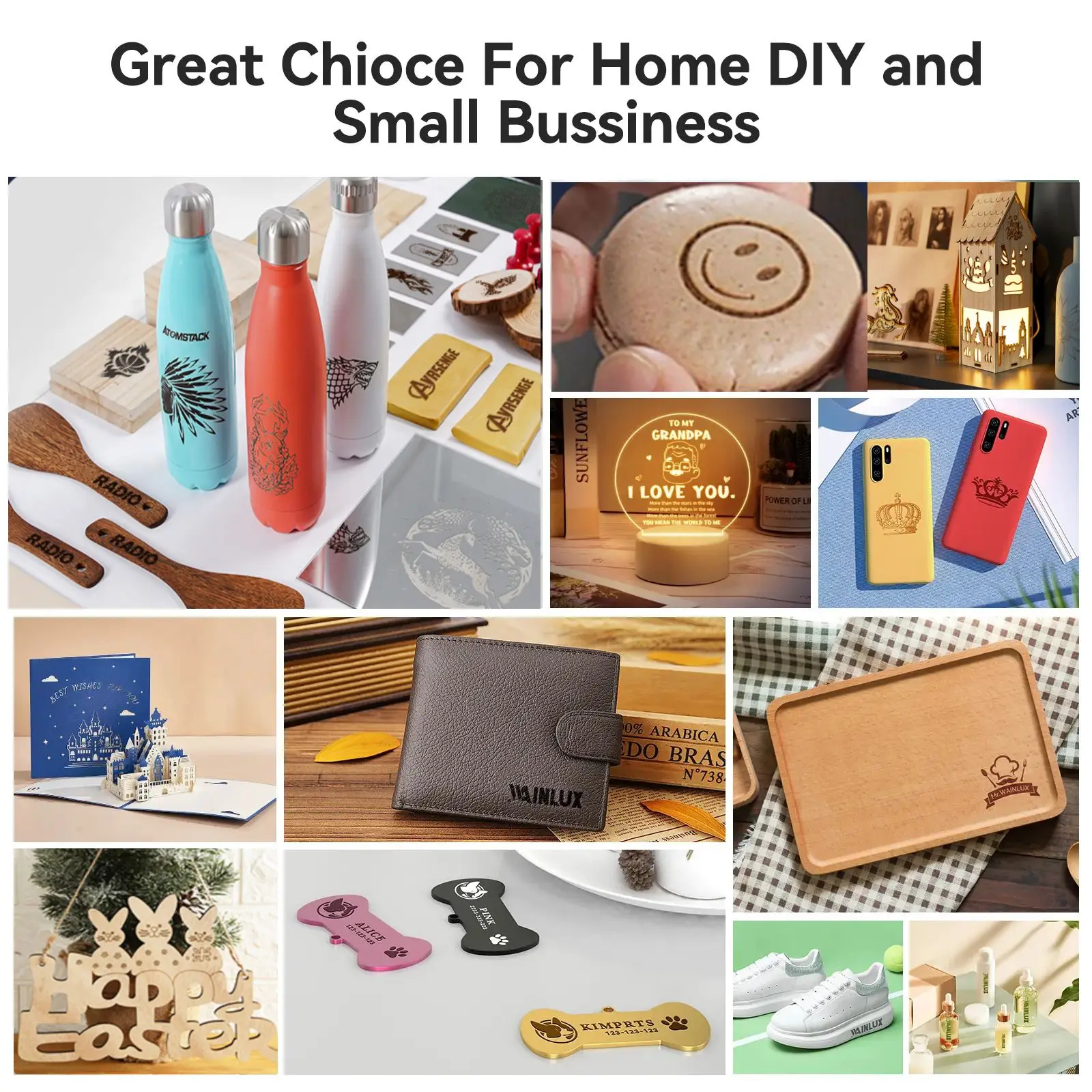 2025 YH DIY Laser Engraver Mini Portable Foldable Metal/Acrylic Cutter Autofocus Wood Laser Engraving Machine For Christmas Gift