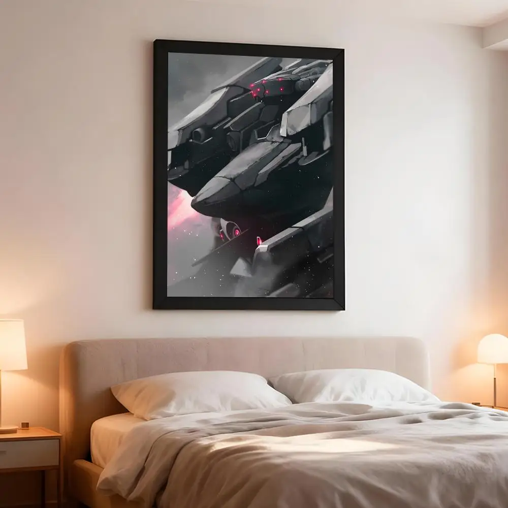 game mecha A-Armored Core Poster Artistic Instant Peel-Off Wall Decor Atmosphere Setter for Bedside & Shared Room