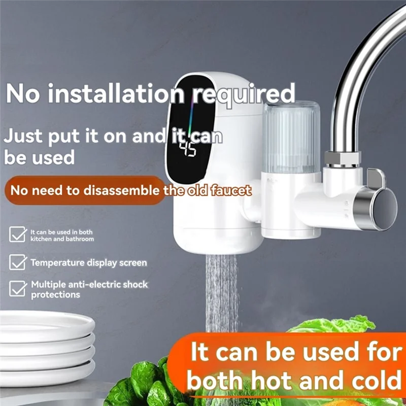 BISM تسخين سريع مياه الحنفية صنبور المطبخ الكهربائية التدفئة الفورية صنبور الماء الساخن Tankless سخان مياه 3300 واط الاتحاد الأوروبي التوصيل