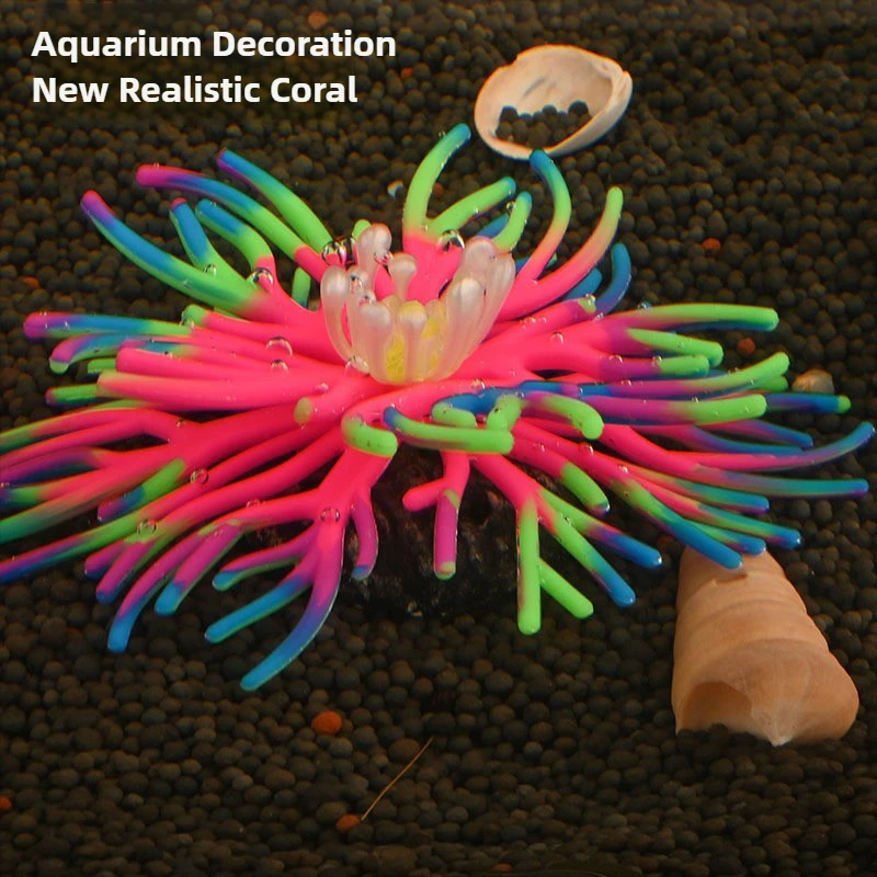 Aquarium Planted Background - Corail artificiel en silicone pour aquarium,