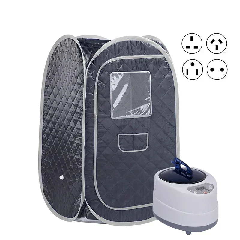 Portable Sauna for Home Full Body Portable Steam Saunas Fold-able with 2L 1000 Watt Steamer Relaxtion Home Spa